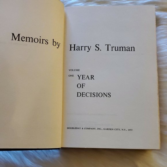 Memoirs By Harry S. Truman Volume One 1955  Doubleday - Picture 7 of 8